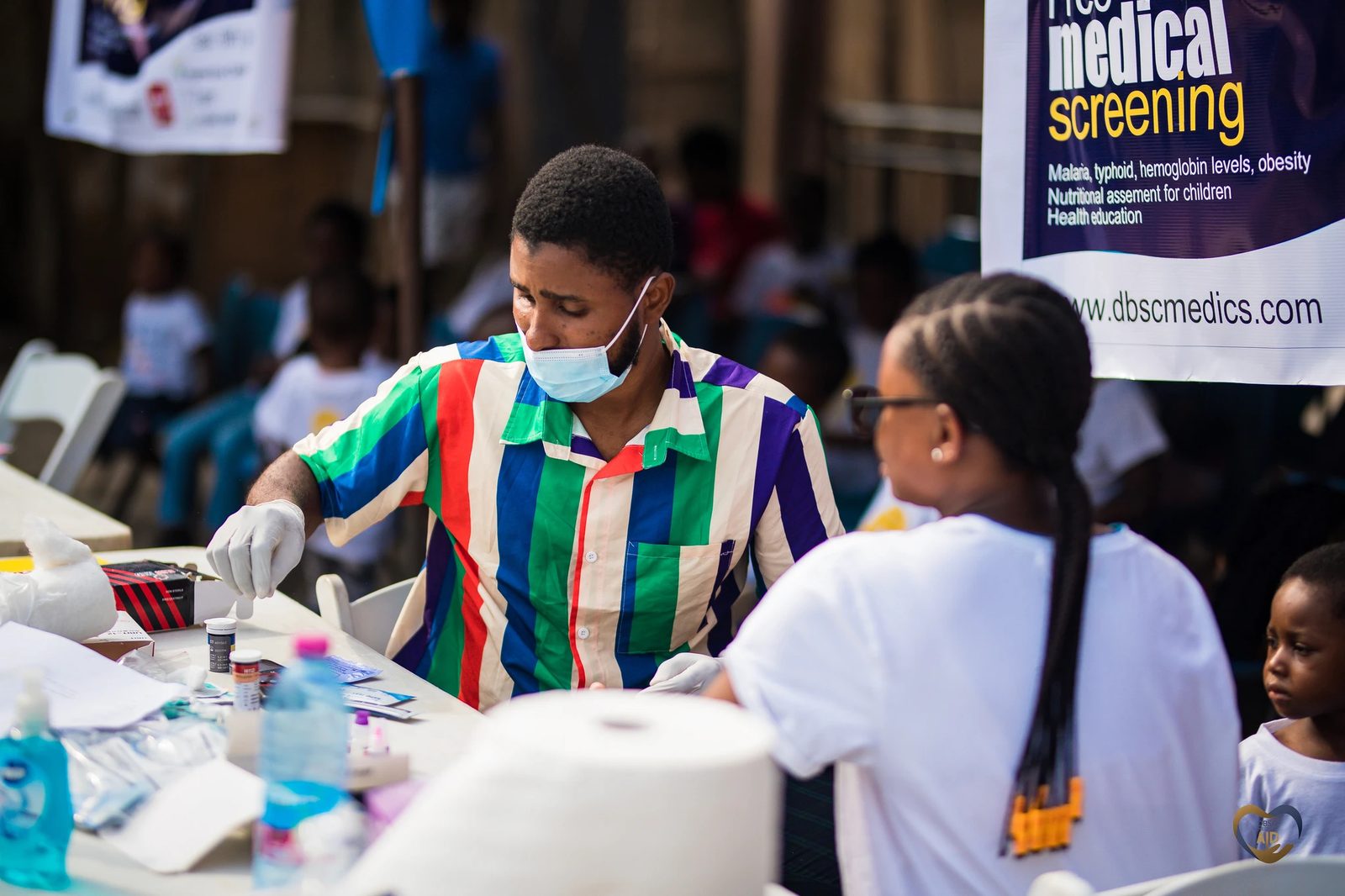 A free DBSC Medical Aid screening in progress