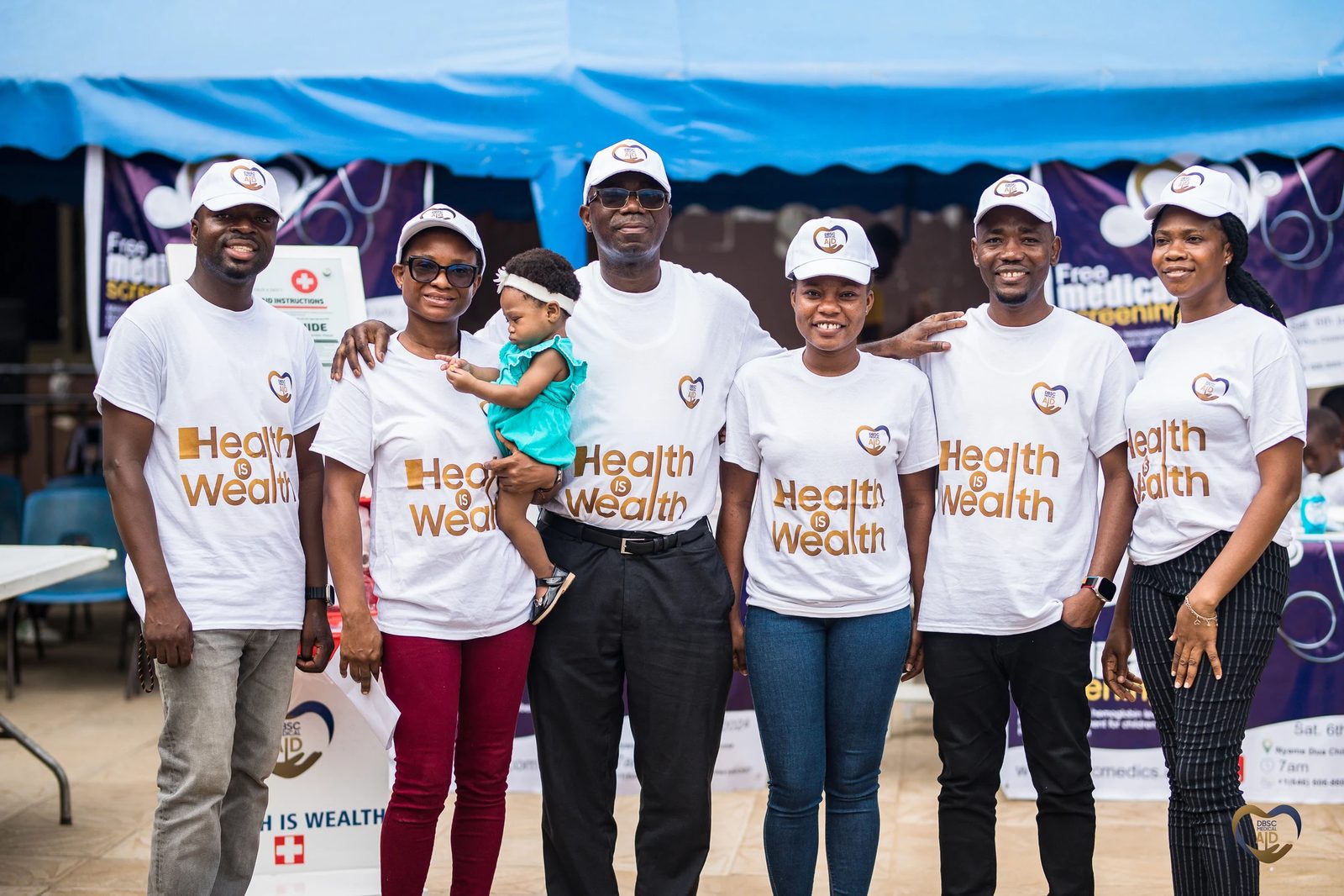 The DBSC Medical Aid outreach team, Health is Wealth