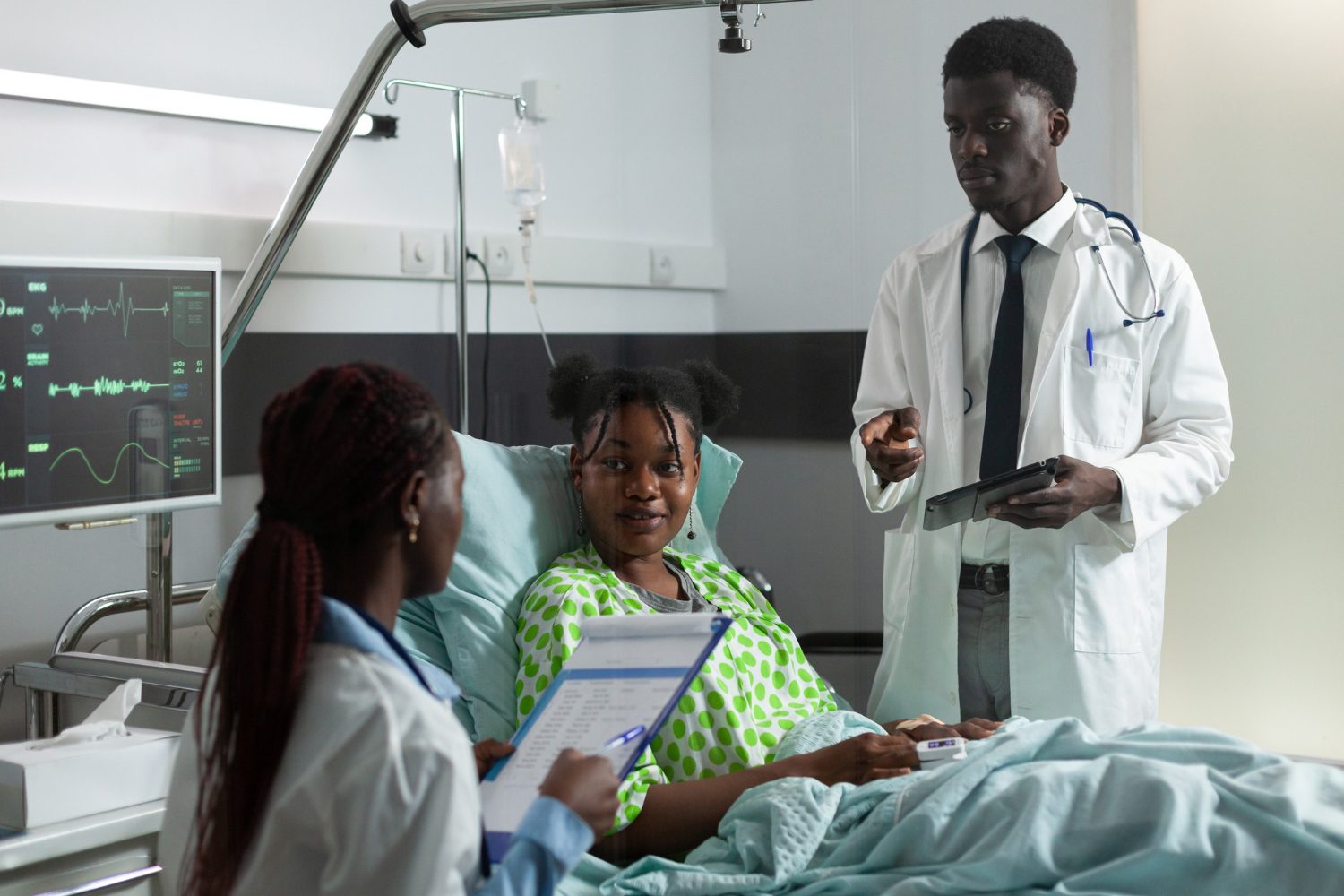 DBSC doctors caring for a patient